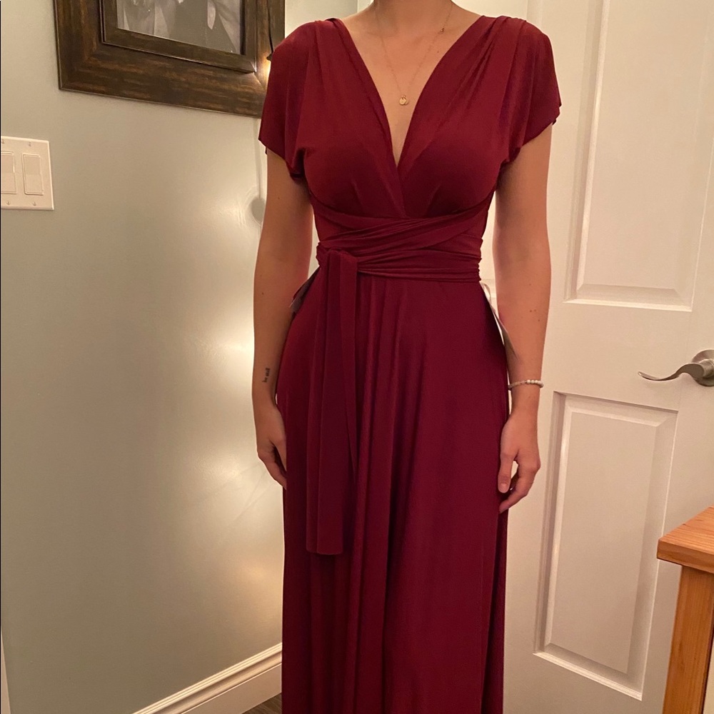 Burgundy Henkaa Convertible Infinity Dress
